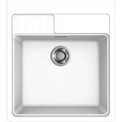 Elleci Spazio LKS60096XLP zlewozmywak granitowy 66.5x60 cm biały