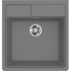 Elleci Spazio LKS60099 zlewozmywak granitowy 63.5x60 cm szary/grafitowy/onyx