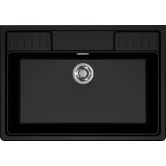 Elleci Spazio LKS90086 zlewozmywak granitowy 90x63.5 cm czarny