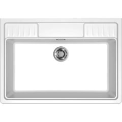 Elleci Spazio LKS90096 zlewozmywak granitowy 90x63.5 cm biały