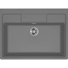 Elleci Spazio LKS90099XLP zlewozmywak granitowy 90x66.5 cm szary/grafitowy/onyx