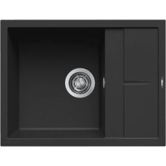 Elleci Unico LKU12586 zlewozmywak granitowy 65x50 cm czarny