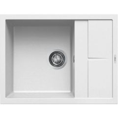 Elleci Unico LKU12596 zlewozmywak granitowy 65x50 cm biały