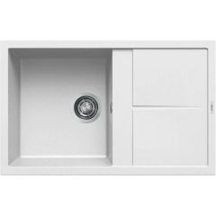Elleci Unico LKU30096 zlewozmywak granitowy 79x50 cm biały
