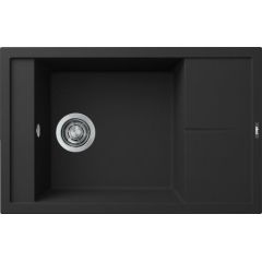 Elleci Unico LKU30586 zlewozmywak granitowy 78x50 cm czarny