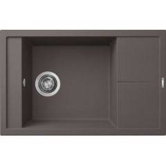 Elleci Unico LKU30587 zlewozmywak granitowy 78x50 cm brązowy