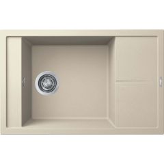 Elleci Unico LKU30595 zlewozmywak granitowy 78x50 cm beżowy