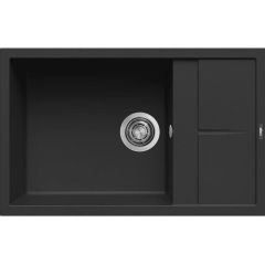 Elleci Unico LKU31086 zlewozmywak granitowy 78x50 cm czarny