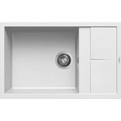 Elleci Unico LKU31096 zlewozmywak granitowy 78x50 cm biały