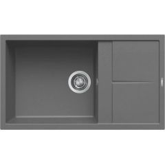 Elleci Unico LKU41099 zlewozmywak granitowy 86x50 cm szary/grafitowy/onyx