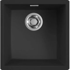 Elleci Zen LKZ10286 zlewozmywak granitowy 45.6x45.6 cm czarny