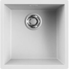 Elleci Zen LKZ10296 zlewozmywak granitowy 45.6x45.6 cm biały