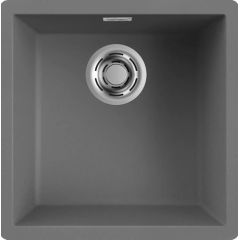 Elleci Zen LKZ10299 zlewozmywak granitowy 45.6x45.6 cm szary/grafitowy/onyx