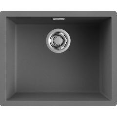 Elleci Zen LKZ10599 zlewozmywak granitowy 55.6x45.6 cm szary/grafitowy/onyx