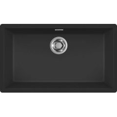 Elleci Zen LKZ13086 zlewozmywak granitowy 75.6x45.6 cm czarny