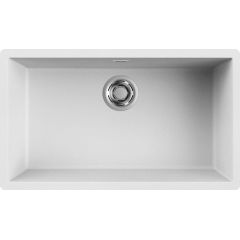 Elleci Zen LKZ13096 zlewozmywak granitowy 75.6x45.6 cm biały