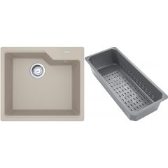 Franke Urban 1140741978 zlewozmywak granitowy z wkładką ociekową 56x50 cm beżowy