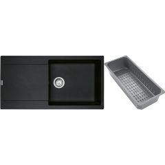 Franke Maris 1140743074 zlewozmywak granitowy z wkładką ociekową 97x50 cm szary/grafitowy/onyx