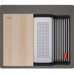 Franke Kanon 1140749633 zlewozmywak granitowy 59x51 cm szary/grafitowy/onyx