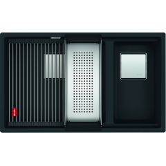 Franke Kanon 1250633004 zlewozmywak granitowy 76x46 cm czarny
