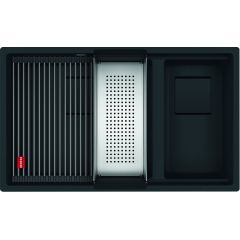 Franke Kanon 1250721162 zlewozmywak granitowy 76x46 cm czarny