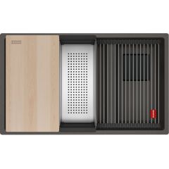 Franke Kanon 1250749683 zlewozmywak granitowy 76x46 cm szary/grafitowy/onyx