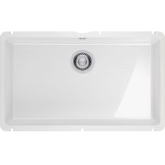 Franke KubusX 1260738294 zlewozmywak ceramiczny 70.5x40 cm biały