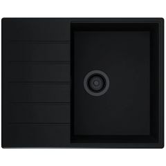 Globalo Virella VIRELLA451BLACKBL zlewozmywak granitowy 62x50 cm czarny