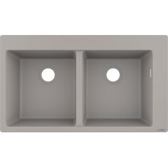 Hansgrohe S 51 43316380 zlewozmywak granitowy 86x49 cm szary/grafitowy/onyx