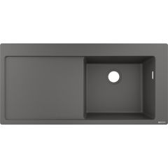 Hansgrohe S 51 43314290 zlewozmywak granitowy 74.5x41.5 cm szary/grafitowy/onyx