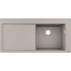 Hansgrohe S 51 43314380 zlewozmywak granitowy 74.5x41.5 cm szary/grafitowy/onyx