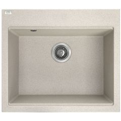 Laveo Tau SBT410Y zlewozmywak granitowy 57x50 cm beżowy