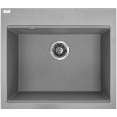 Laveo Tau SBT510Y zlewozmywak granitowy 57x50 cm szary/grafitowy/onyx