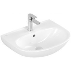 Villeroy & Boch O.Novo 4A405501 umywalka 55x44 cm półokrągła ścienna biała Villeroy & Boch O.Novo 4A405501 umywalka 55x44 cm półokrągła ścienna biała