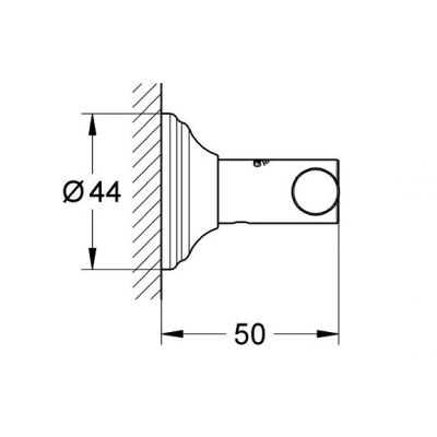 Grohe Essentials Authentic 40656001 wieszak na ręcznik starlight chrome