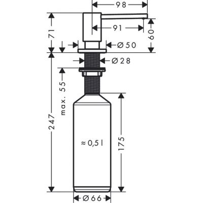 Zestaw Hansgrohe 40438670, 72801670