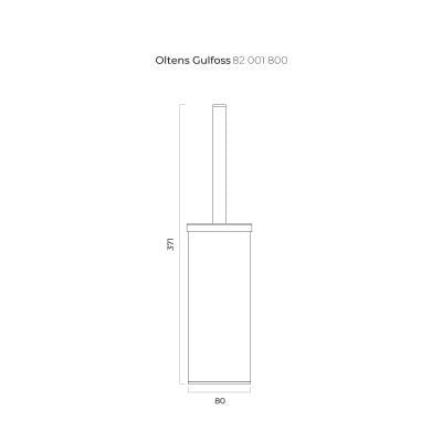 Oltens Gulfoss 82001800 szczotka toaletowa stojąca złoty