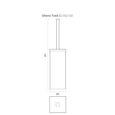 Oltens Tved 82002100 szczotka toaletowa stojąca chrom