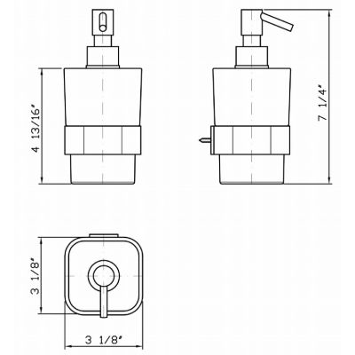 Zucchetti Soft ZAC715C8 dozownik do mydła