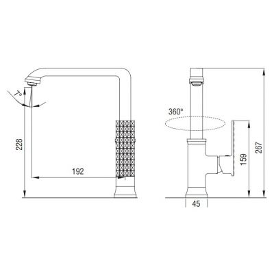 Art Platino Panama 5901730613285 bateria kuchenna