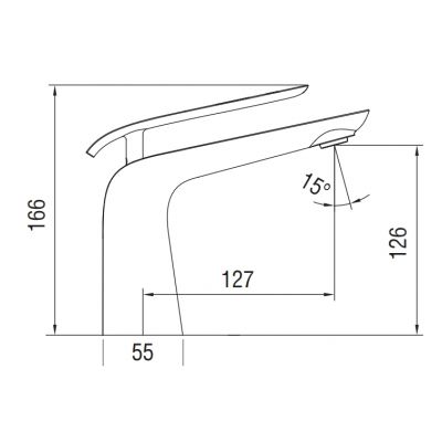 Art Platino Emira EMIBUN010BC bateria umywalkowa stojąca