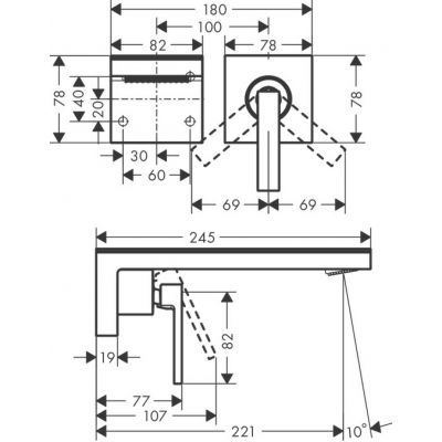 Axor Edge 47060000 bateria umywalkowa