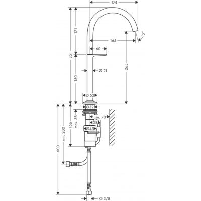 Axor One 48030000 bateria umywalkowa stojąca chrom