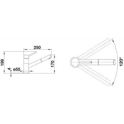 Blanco Kano-S 521503 bateria kuchenna