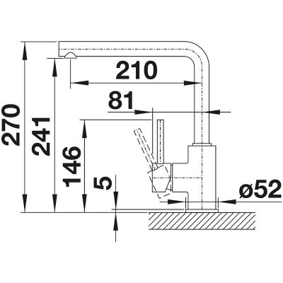 Blanco Mila 526657 bateria kuchenna czarny
