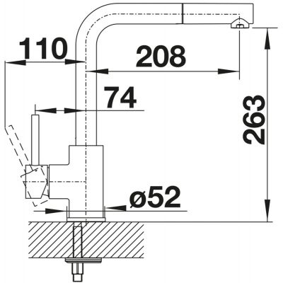 Blanco Mila-S 526660 bateria kuchenna czarny