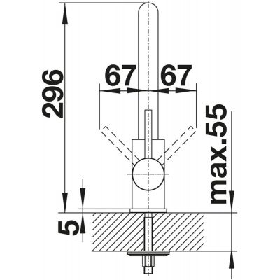 Blanco Mila-S 526660 bateria kuchenna czarny