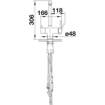 Blanco Fontas II 526692 bateria kuchenna złoto/stare złoto