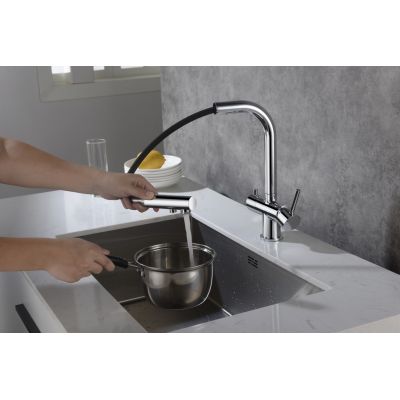 Blue Water Apala 5901730616231 bateria kuchenna stojąca chrom