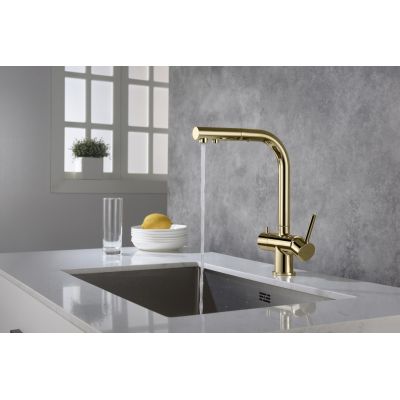 Blue Water Apala 5901730616262 bateria kuchenna stojąca złoto/stare złoto